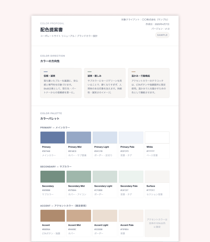 Webデザインの配色